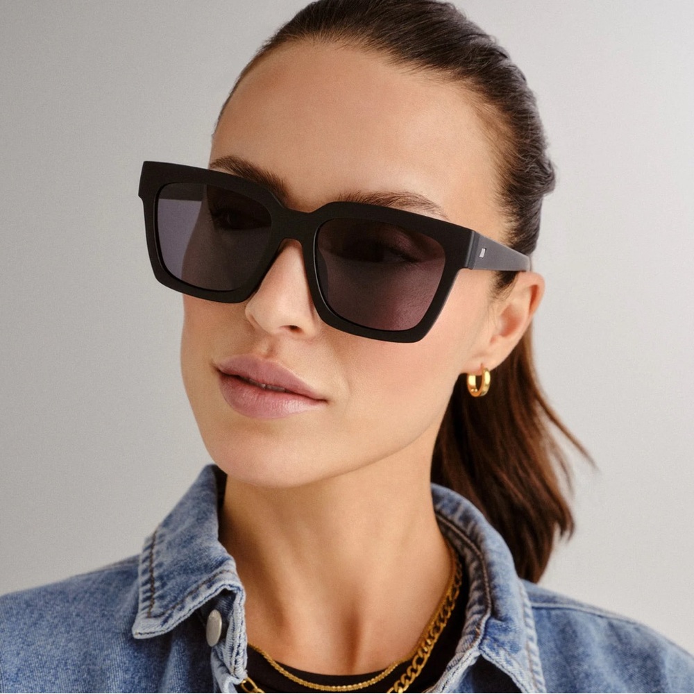 Le Specs Bold Black Sunglasses